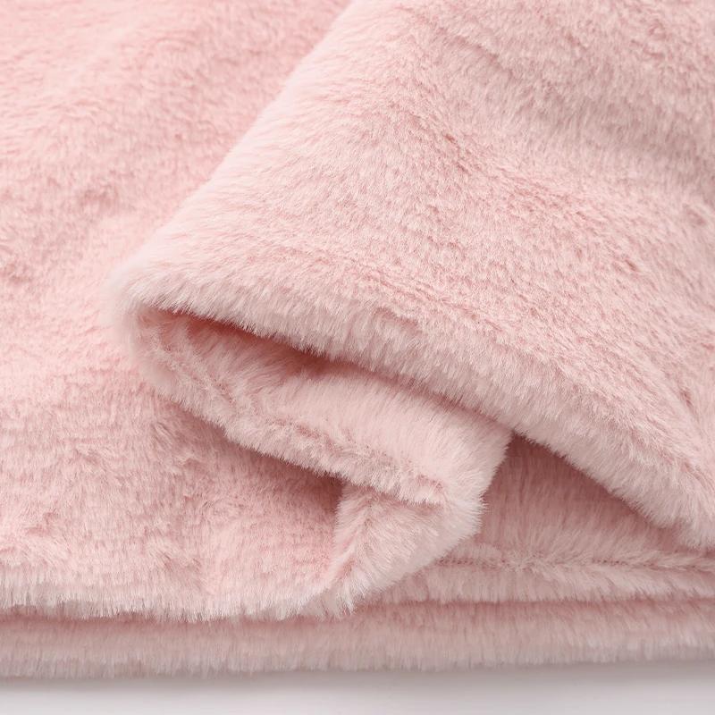50x50cm/1m 8mm Faux Fur Fabric Soft Short Plush Fabric for Sewing Warm Scarf DIY Doll Background Display Cloth Needlework