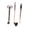 3pcs Candle Accessory Set Stainless Steel Care Kit 3 In 1 Bronze Scented Candles Trimmer Set