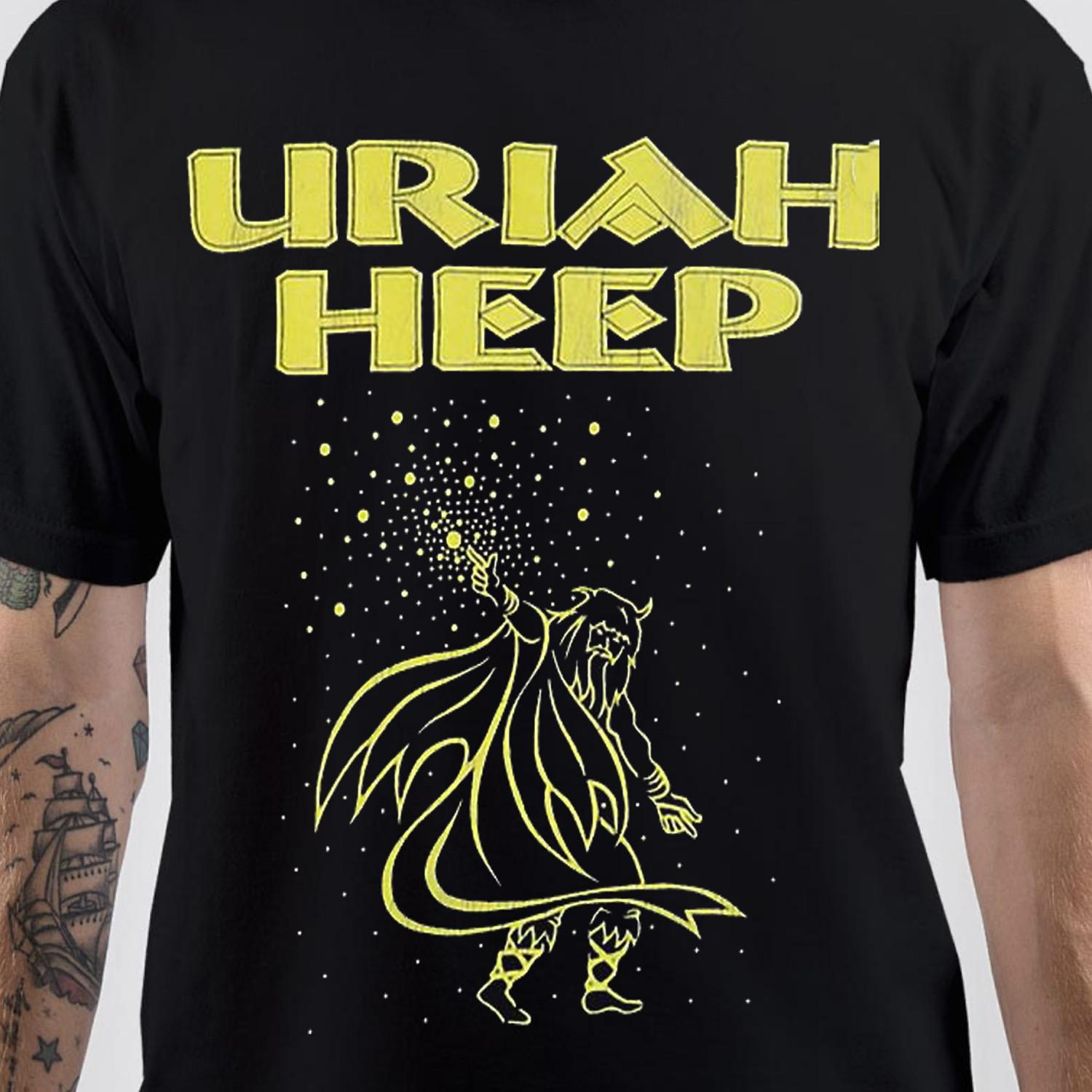 NEW Uriah Heep rock band black T-shirt Unisex All sizes S to 5Xl XA640 M