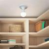 E27 Screw Cap Lamp Holder Plastic Light Lamp Flat Socket Base Ceiling Lamp Fitting Holder Bulb Fixing White Base