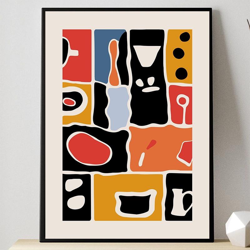 Abstract Minimalist Trendy Modern Boho Posters and Prints Canvas Printing Wall Art Picture for Living Room Home Decoration