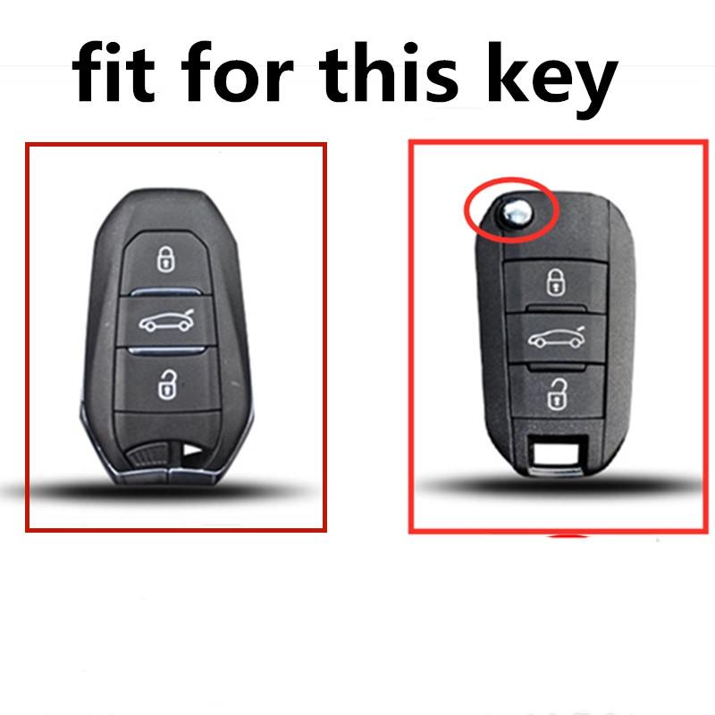 Pouzdro na klíče od auta pro Peugeot 207 3008 208 308 2008 307 508 5008 407 301 206 Kryt Citroen C1 C2 C3 C4 Grand Picasso C5 Ds 3 5