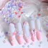 1bag Mini Five-petal Colorful Flower Nail Decorations, Mixed Bead Nail Art Accessories, Nail Art Supplies for Women and Girls