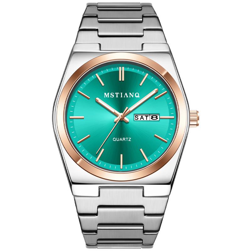 Fashion Thin Men'S Watch Quartz Watch Steel Belt Calendar Business High Value Watch Men