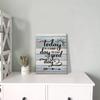 PHAMTE Home Today Is a Good Day To Have a Good Day pirational Quotes Wall Art, Rustic Farmhouse Motivational Saying Print Framed Canvas Painting