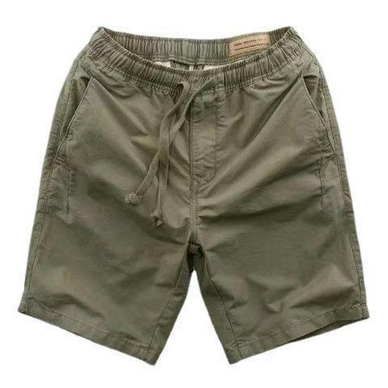 Pánské neformální bavlněné pracovní šortky – černé, jednobarevné, univerzální a volného střihu