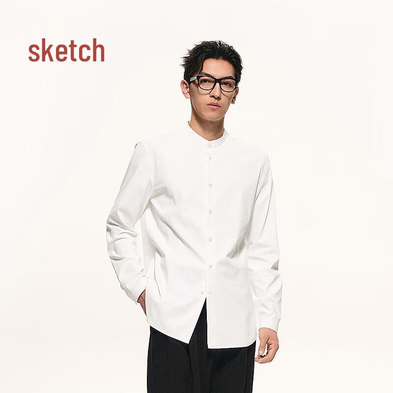 Chemise homme CROQUIS 2025 Automne à manches longues et col montant