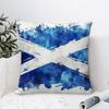 Schottland Flagge Kissenbezug Sofa Dekorativ Zuhause Doppelseitiger Druck Plüsch Quadratisch Wurf Kissenbezüge Kissen Deko Abdeckung