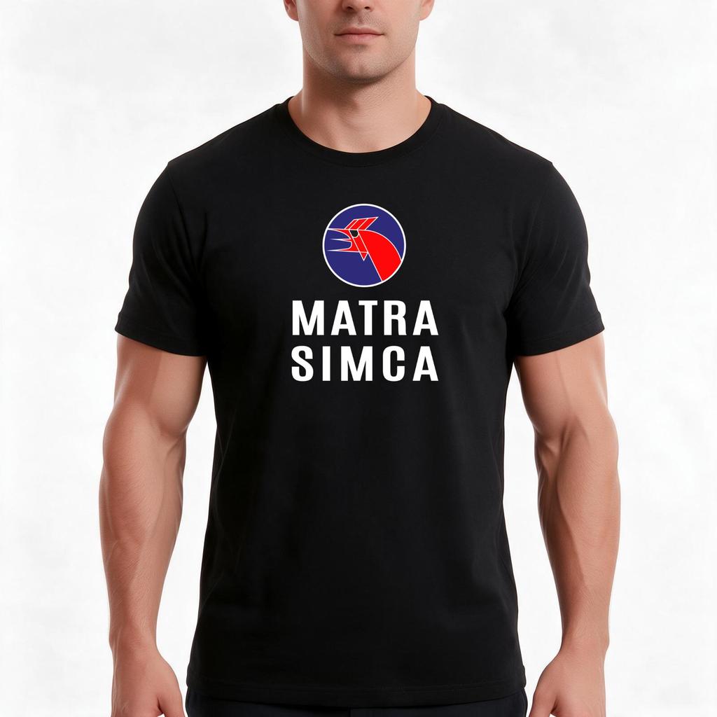 Matra Simca 1973 Logo White Tshirt Summer Casual Cotton Tee Oversized Streetwear Tops Vintage Graphic Print 100 Cotton