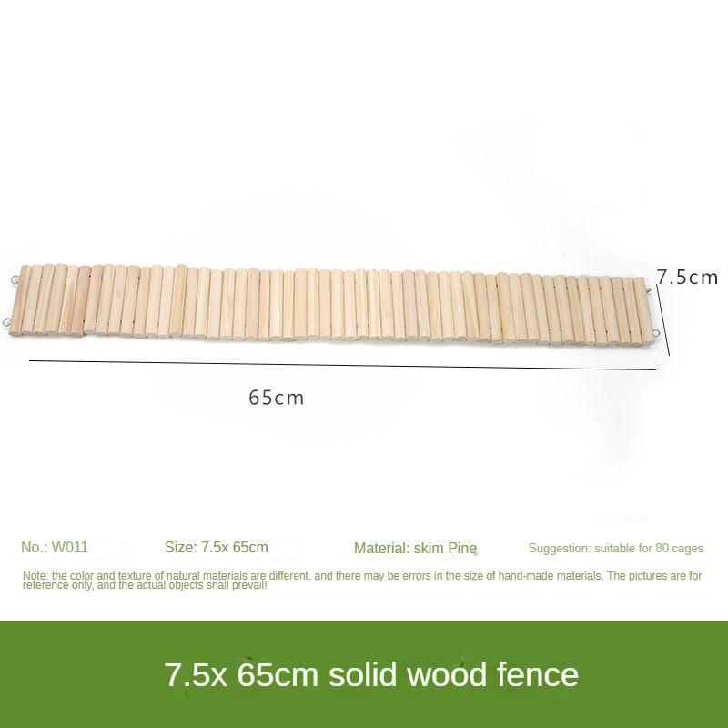 Solid Wood Hamster Furnishings Djungarian Hamster Toy Decoration Squirrel Climbing Stairs Fence Landscape Partition Rope Ladder