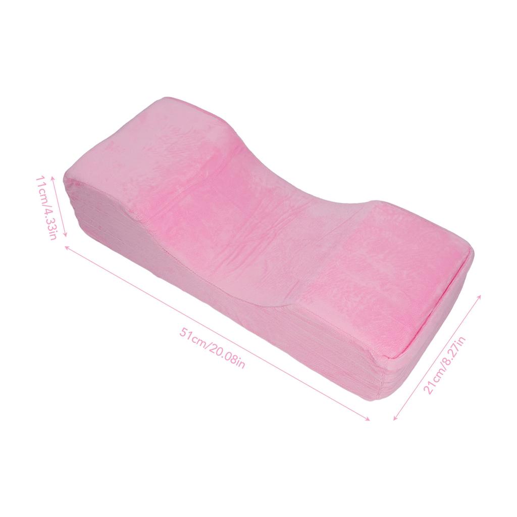 Eyelash Extension Pillow Neck Support Eyelash Pillow Soft Breathable Memory Foam U Shape Lash Pillow for Beauty Salon Pink