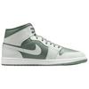 Jordan Air Jordan 1 Support Mid top Vintage Basketball Shoes Men's White Green DQ8426-107