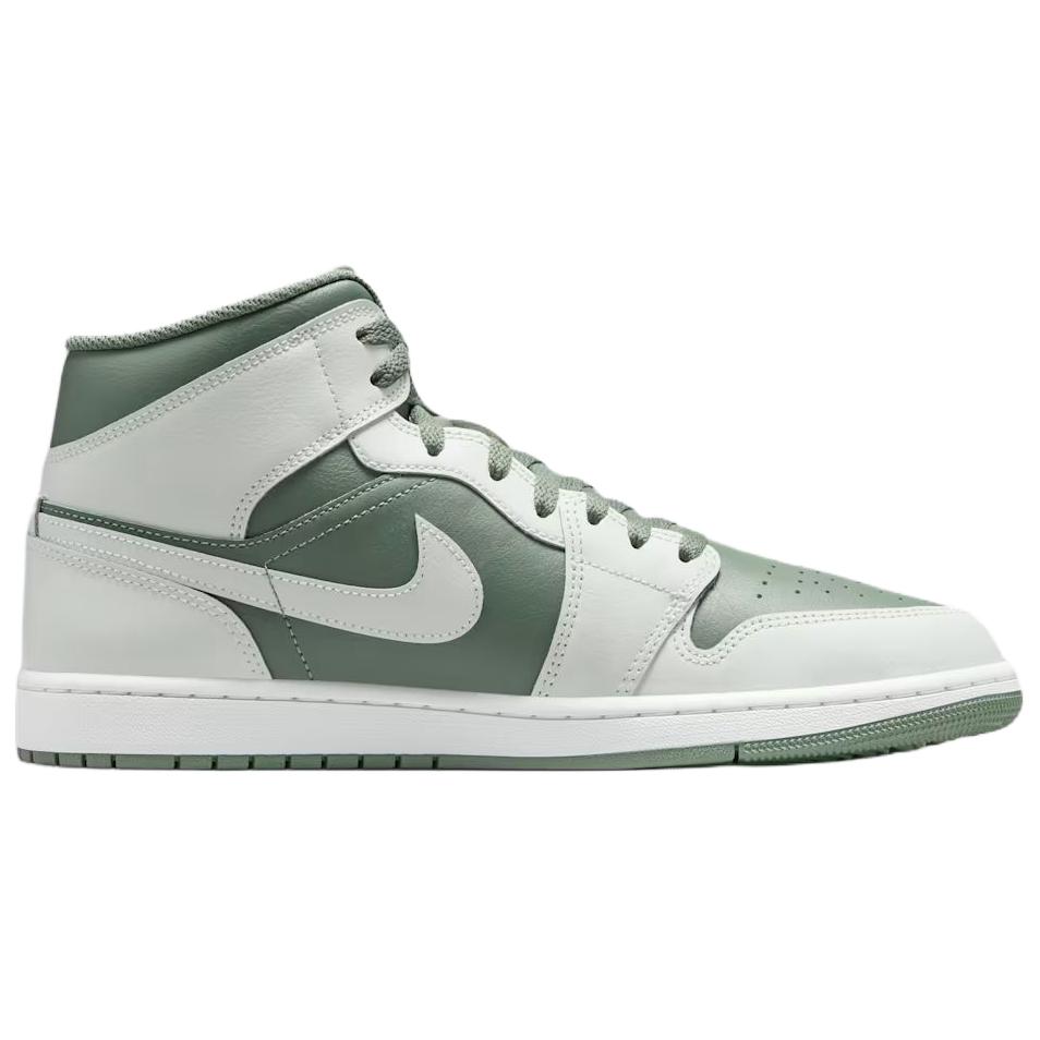 Jordan Air Jordan 1 Support Mid top Vintage Basketball Shoes Men's White Green DQ8426-107