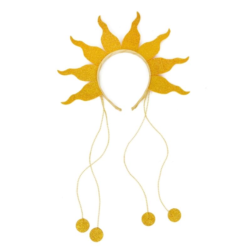 

Вогняна Пов язка на Голову Хелловінська Пов язка Аксесуари для Волосся для Рейв Вечірки Блискуча Сонцезахисна Пов язка Пов язка Полум я для Косплей Вечірки