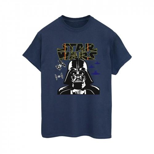 Star Wars Womens/Ladies Darth Vader Comp Logo Cotton Boyfriend T-Shirt