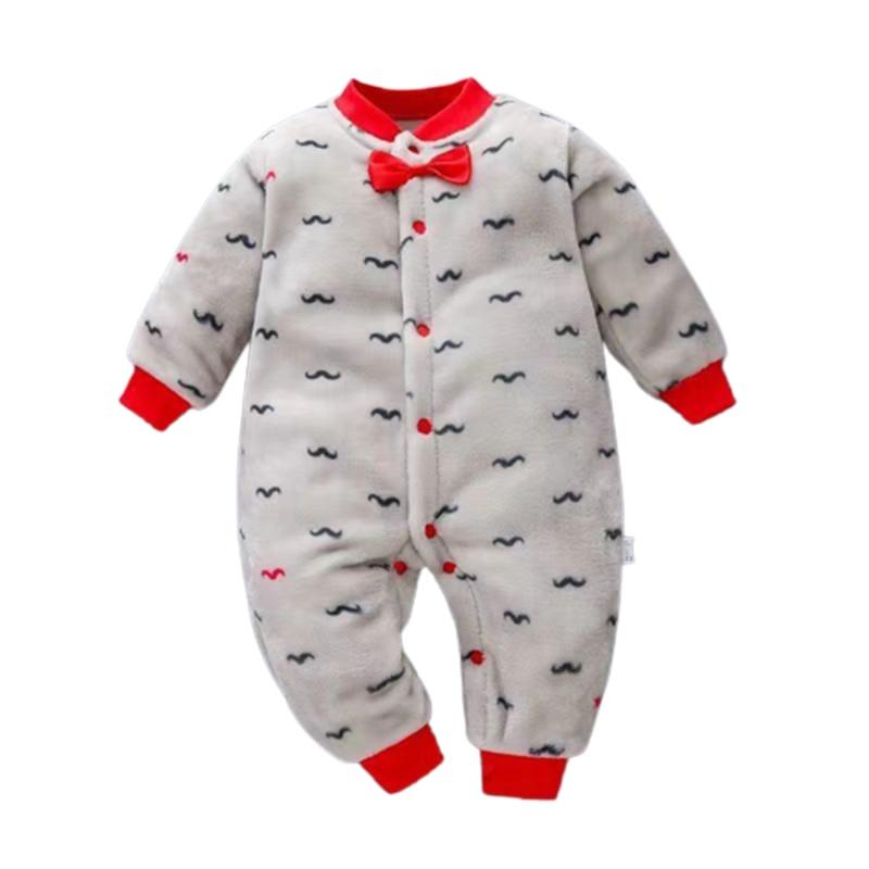Warm Flannel Newborn Infant Romper Jumpsuit Cute And Cozy Baby Clothes Outfit