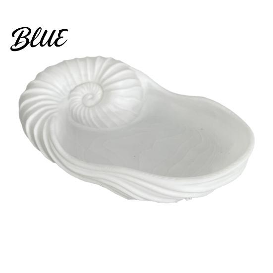Ocean Art Table Tray Nautilus Storage for Living Room Bedroom Entryway Theme Desktop Organizer Handmade Feel Desk Decor Jewelry Keys Coins,