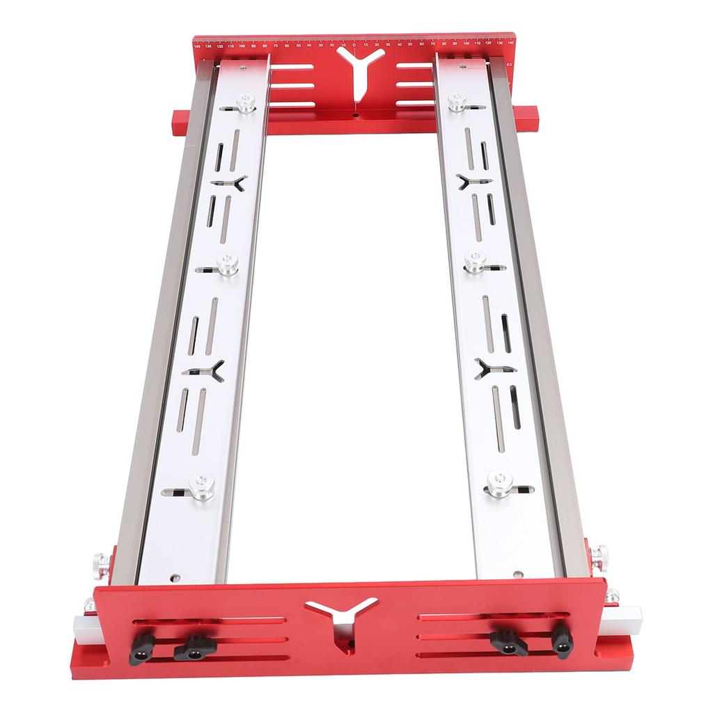 Woodworking Router Sliding Plate Aluminum Alloy Router Milling Groove Bracket for Flatten and Finish Plywood