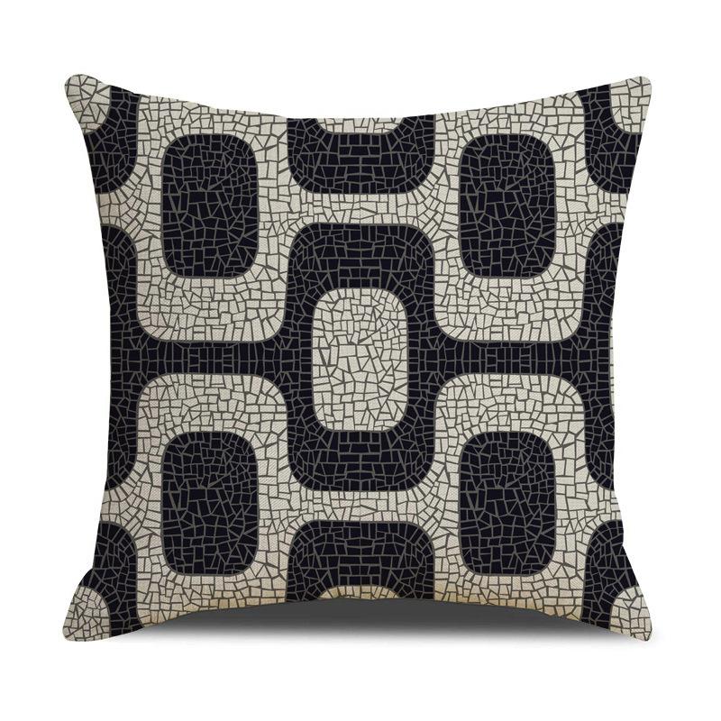 Modern Simple Colorful Geometric Element Pillow Cover Fresh and Fashionable Sofa Cushion Cover Home Decoration Cushion Cover