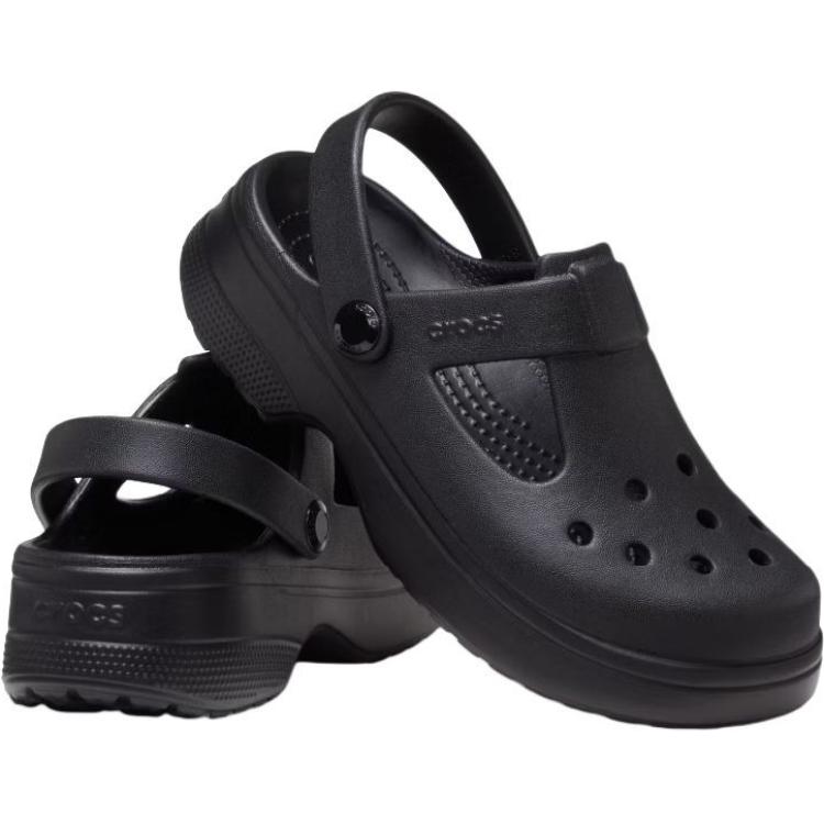 Crocs K Classic Clog Comfortable Soft Non-Slip Durable Low-Top Sandals Kids Sandals Black 210615-001