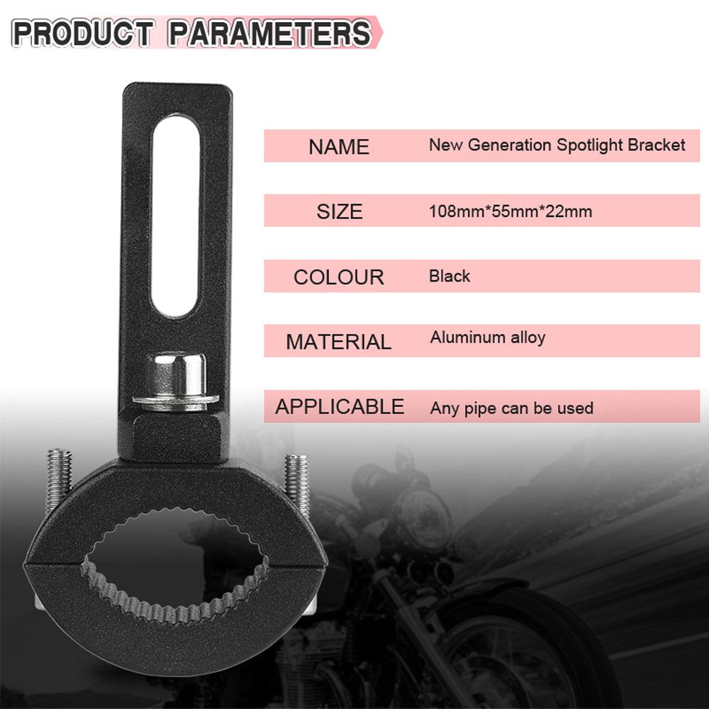 

Modified For Motorcycle Bumper Spotlight Clamp Headlight Clamps Extension Bracket Headlight Bracket чёрный