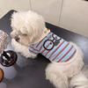 Dog Clothes Spring and Autumn Bigbear Teddy Puppet Small Dog Cat Pet Anti-Hair Loss Striped Vest Bicycle