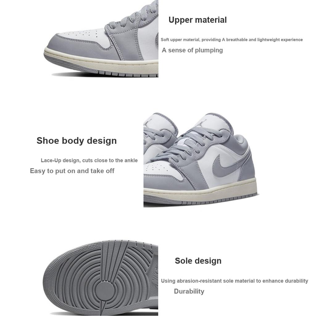 Neuer Jordan Air Jordan 1 Low Vintage Grey GS 553560-053