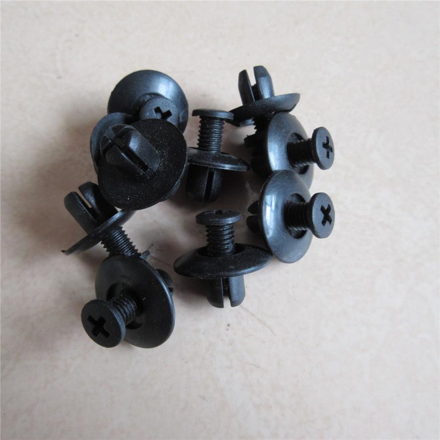 100Pcs 10Sizes Plastic Car SUV Fastener Bumper Panel Fender Clips Push Pin Rivet