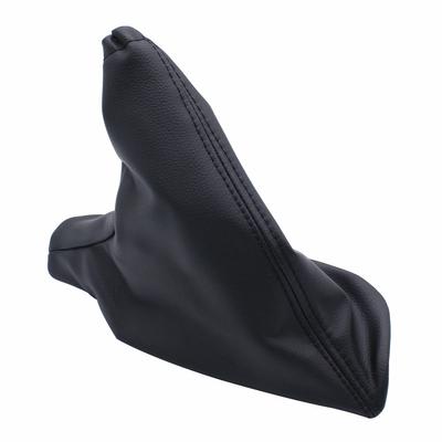 Car Shift Knob Shift Boot Shifter Gaiter Boot Hand Brake Cover Black Leather Replacement for Ford