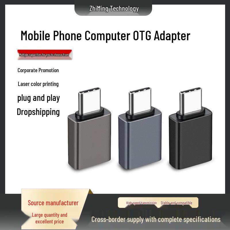 

Адаптер Type-C на USB 3.0 OTG для устройств Apple/Android - Подключи и работай