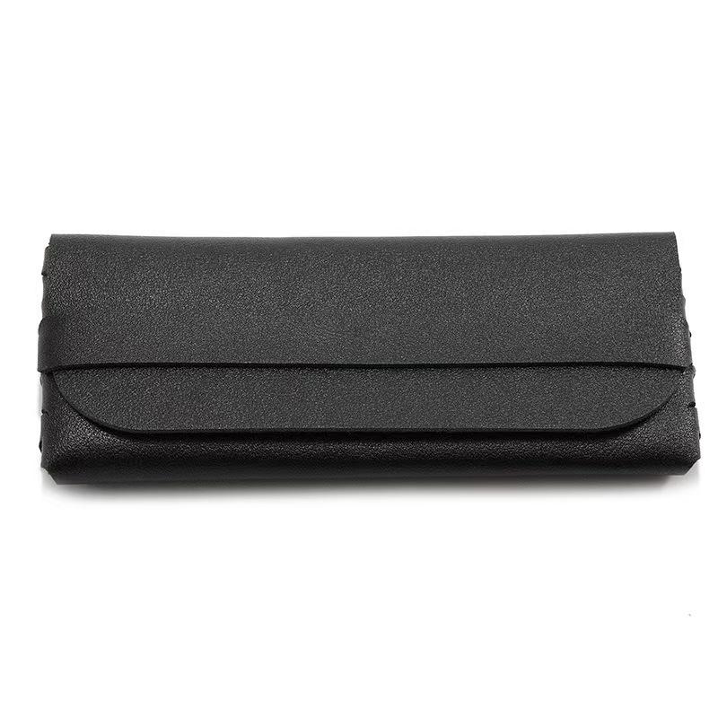 Portable Leather Sunglasses Case - Trendy Soft Eyewear Packaging Box In Stock