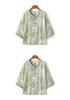 Stylish Seven-Sleeve Shirt for Middle-Aged & Elderly Women - Age-Defying Spring/Summer Fashion