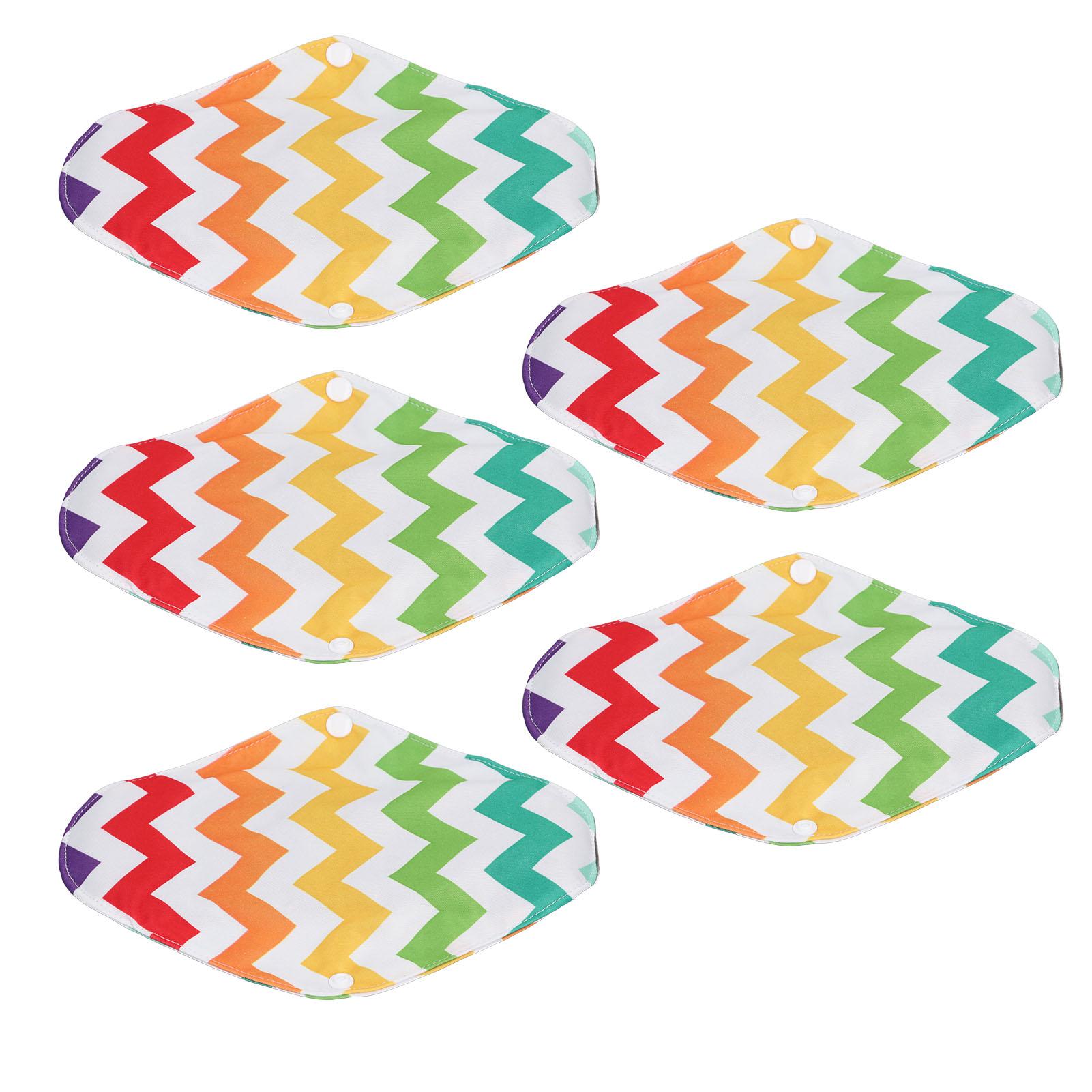 

5 шт. Многоразовые гигиенические прокладки Ткань из бамбукового угля Прострочка Супервпитывающий слой Водонепроницаемый M(for 4-6.5kg)