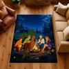 Mystery Inc Campfire Night Tales Printed Rug Soft Texture Nonslip Carpet For Kids Bedroom Play Area Home Decor Great Holiday Gift