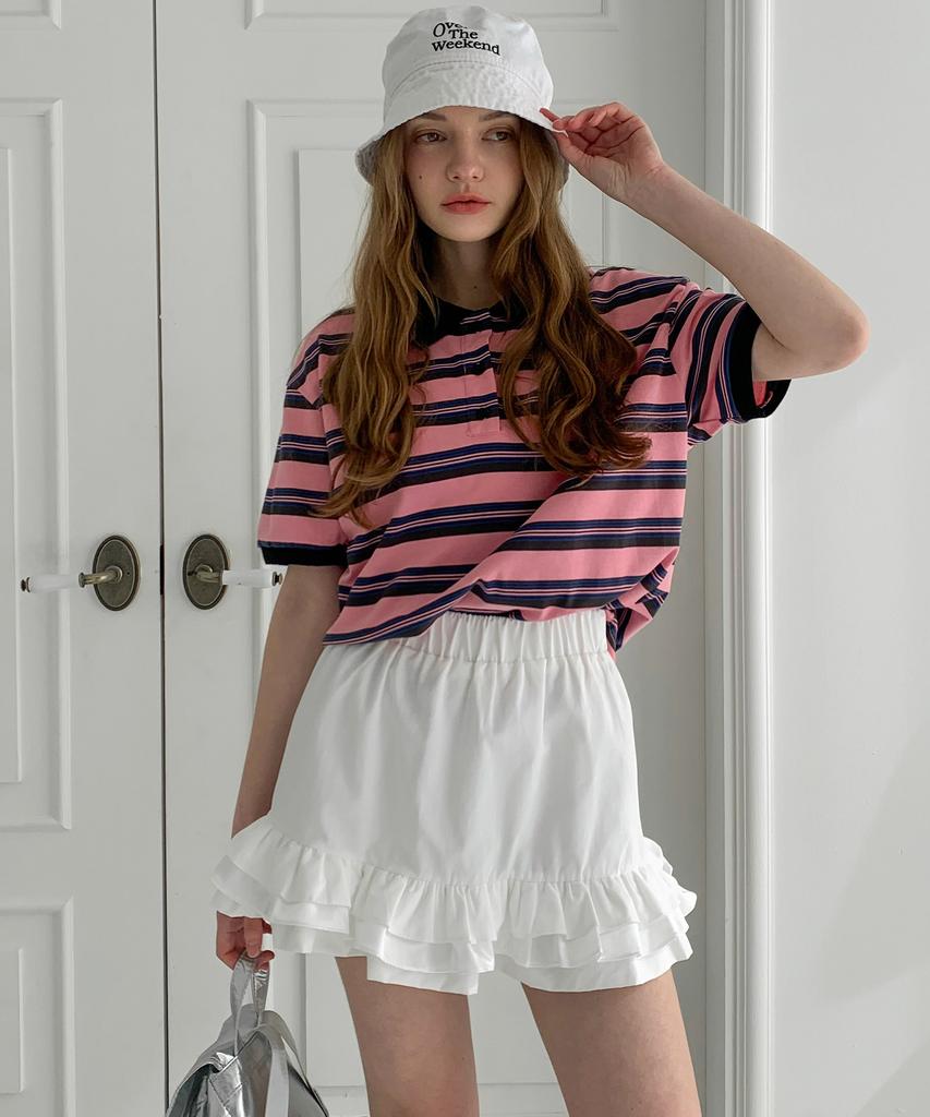 Baseukala Frill Mini Skirt Pants (2Colors)