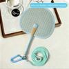 Handmade Handwoven Fan Vibrant Colors Cute Woven Fan Creative Summer Cooling Fan  Home Decoration