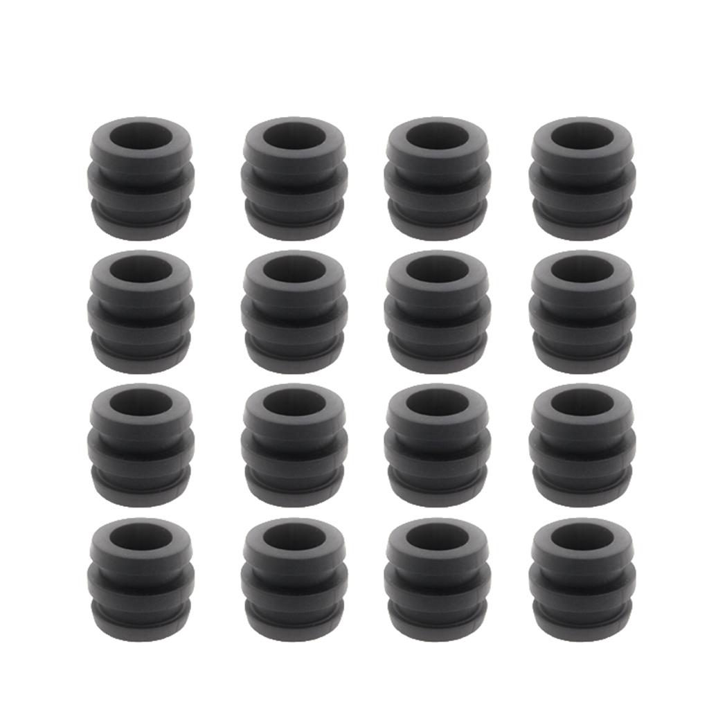 10Pcs/Set 16mm Foosball Table Rod Bumpers Buffer For Soccer Football Black