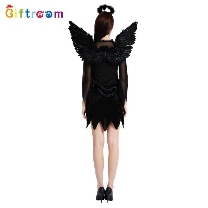 Halloween Party Costume Angel Demon Black Angel Suit Game Uniform Temptation Costume