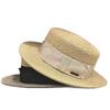 Dell Le Simple Premium Straw Hat Top Raffia Summer Spring And Autumn Flat Top Hat Versatile