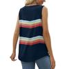 Women's Fashion Sexy Pleated Square Neck Color Sleeveless Vest Top