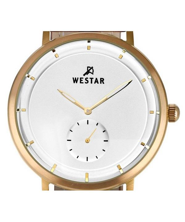 Westar Profile Lederarmband Silber Zifferblatt Quarz 50246BZZ187 Herrenuhr