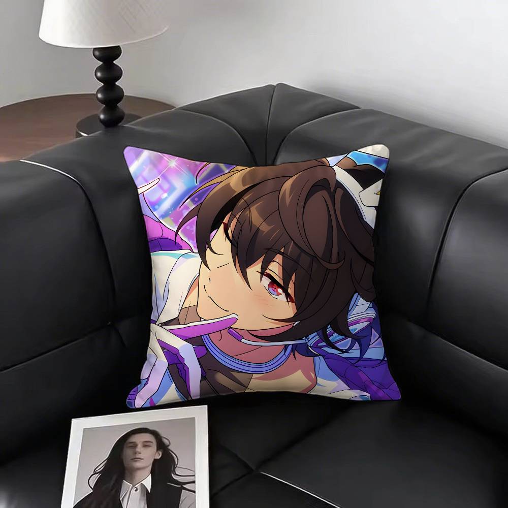 1pc Ritsu Sakuma Pillow Case Fashion Square Pillowcase Bedroom Sofa Room Ins Decoration Leisure