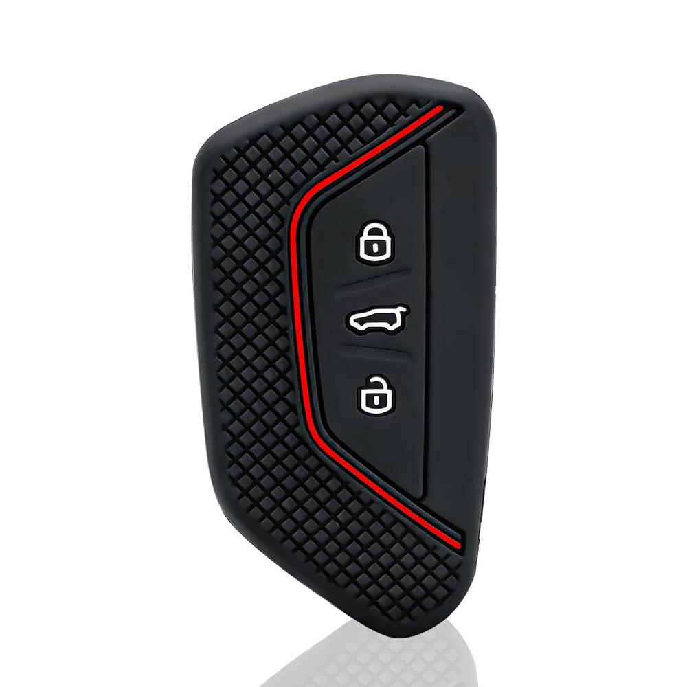 Silicone Car Key 3 Button Key Cases Cover Protection For VW Golf 8 Mk8 GTI GTD R ID3 ID4 ID.4XCROZZ ID.6X 2020 2026 Accessories