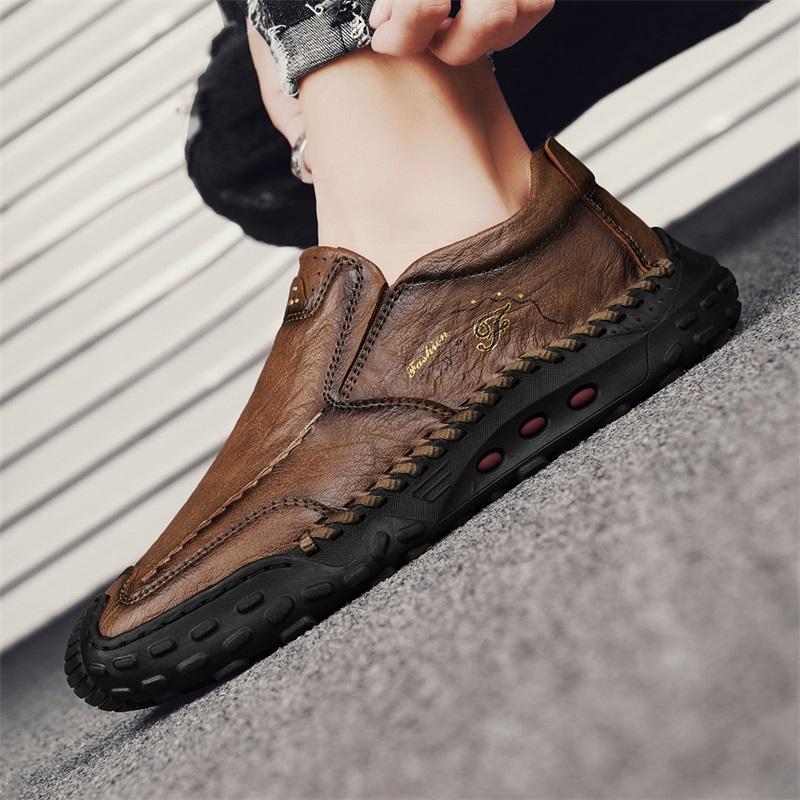 Herren Business Lederschuhe Mokassin Schuhe Atmungsaktive Herren Casual Loafers Herren Sneakers