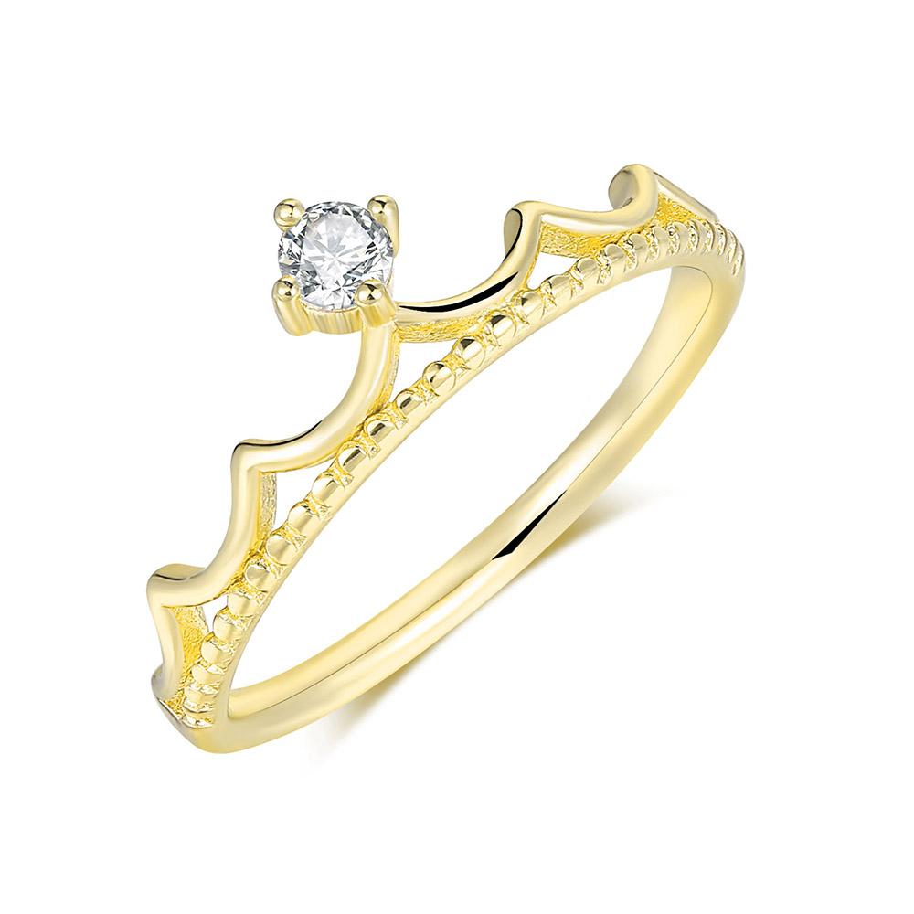 

ZHOUYANG Rings For Women light Luxury Style Princess Crown Zircon Rose Gold Color Daily Party Finger Ring Fashion Jewelry R020 5