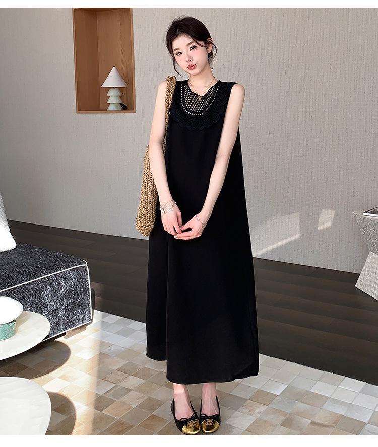 2026 Summer Maternity Sleeveless Slimming Dress for Pregnant Mothers