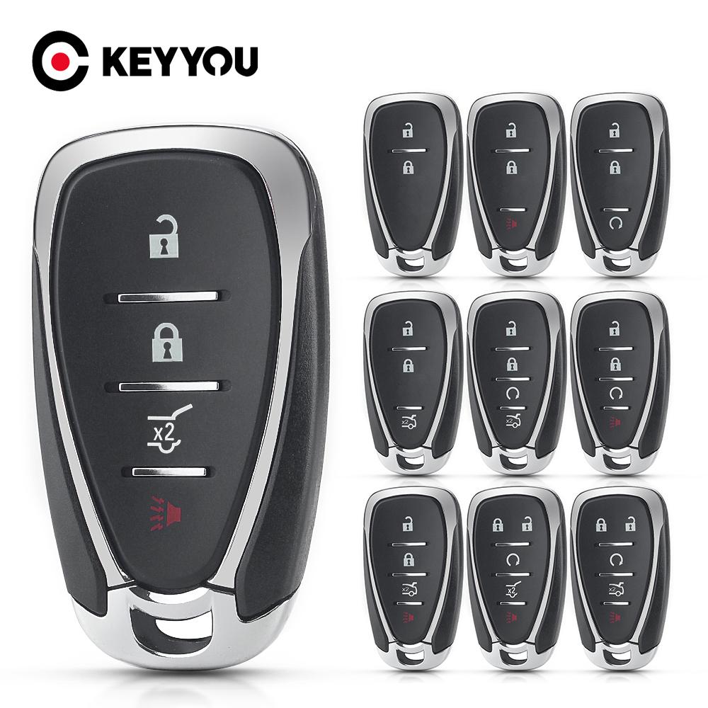 Smart Remote Key Shell Case Fob For Chevrolet Chevy Camaro Cruze Malibu 2/3/4/5 Buttons