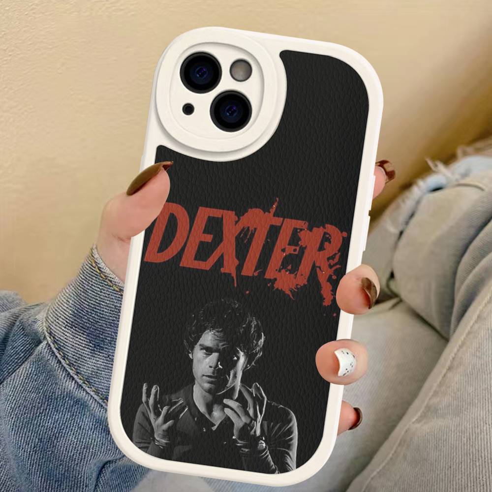 Movie D-Dexter Phone Case For IPhone 16 15 14 13 12 11 Pro Max Plus 16E Soft Leather Cover