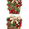Christmas Decoration Balls Hung Upside Down, Creative Scene Setup, Decorative Bows, Vine Strips, Door Hanging Tree Ornaments
