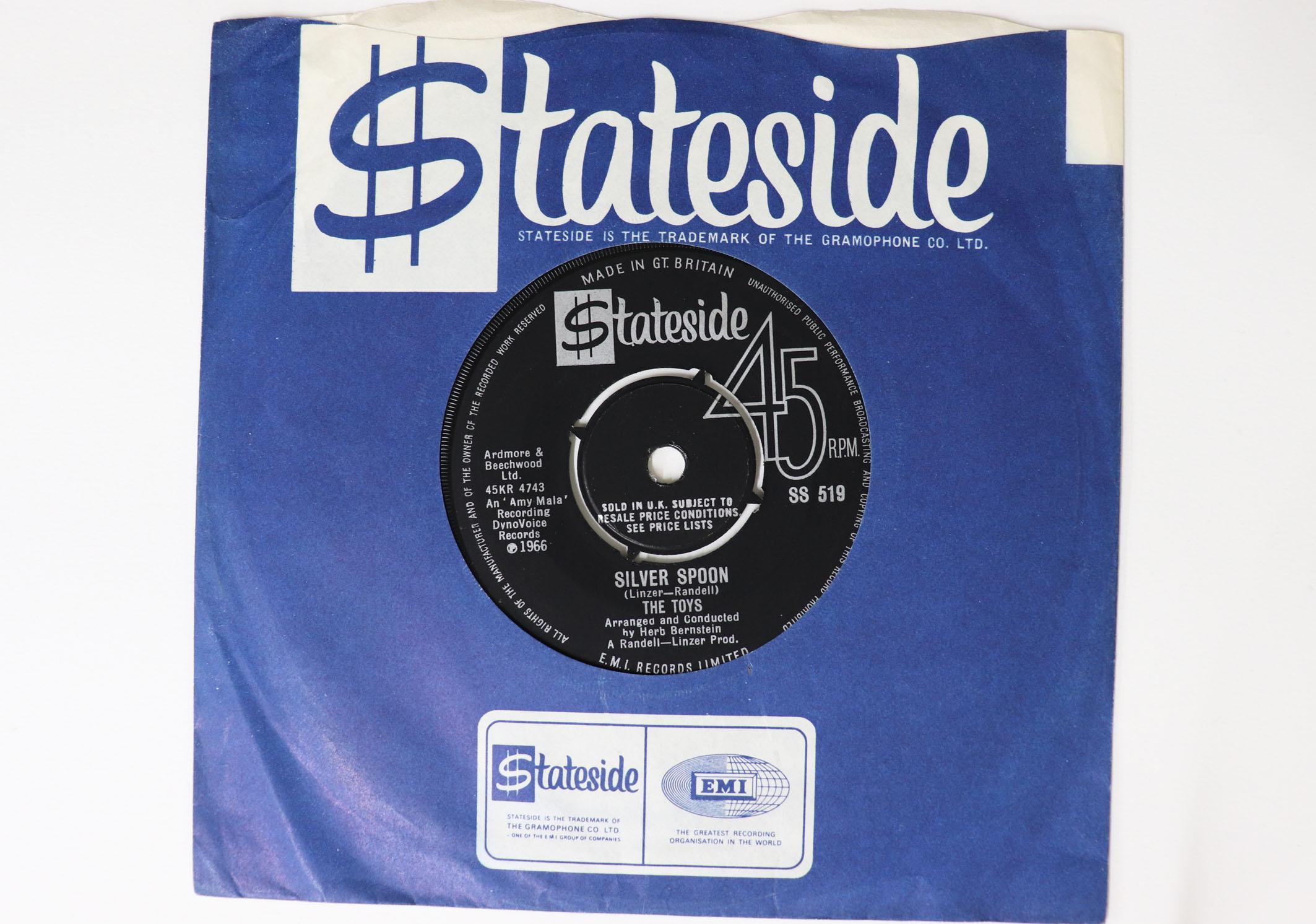 

7inch Record TOYS Silver Spoon Cant Get Enough Of SS519 STATESIDE 1966 UK SoulFunk Used